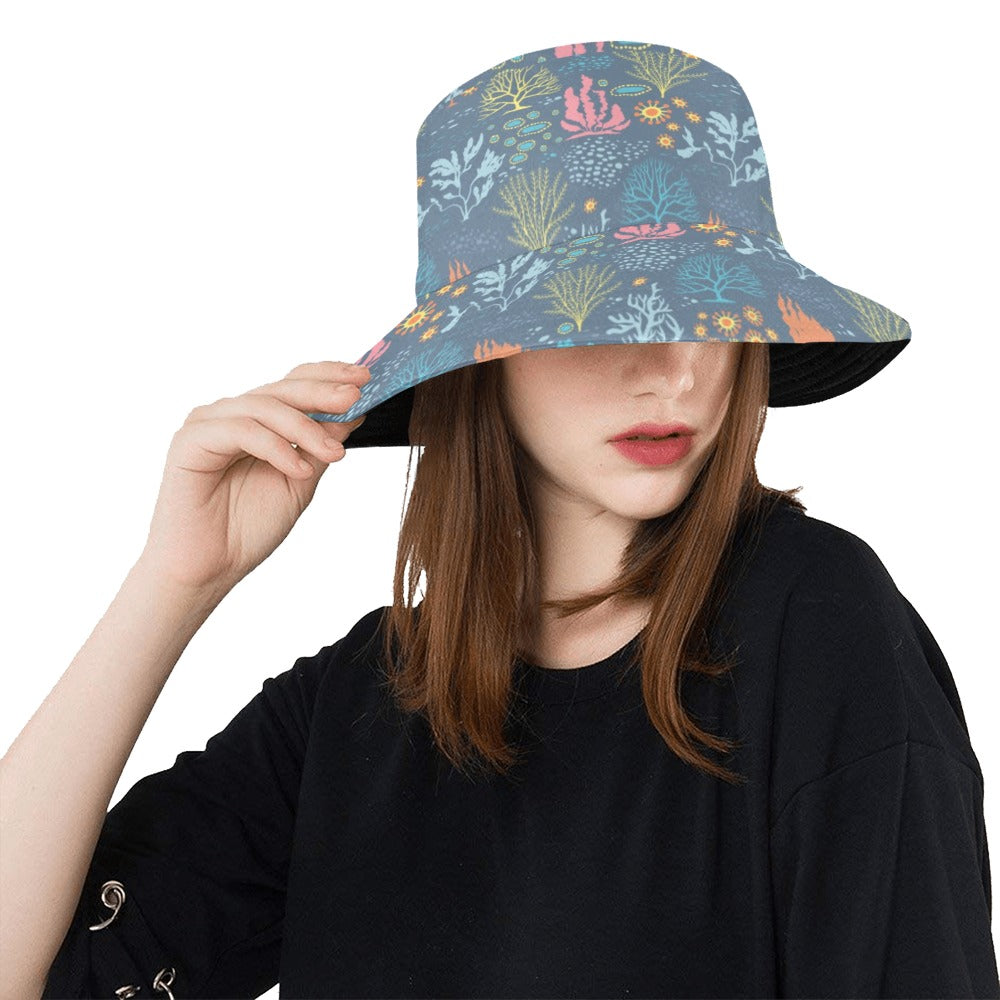 Seaweed Print Design LKS304 Unisex Bucket Hat