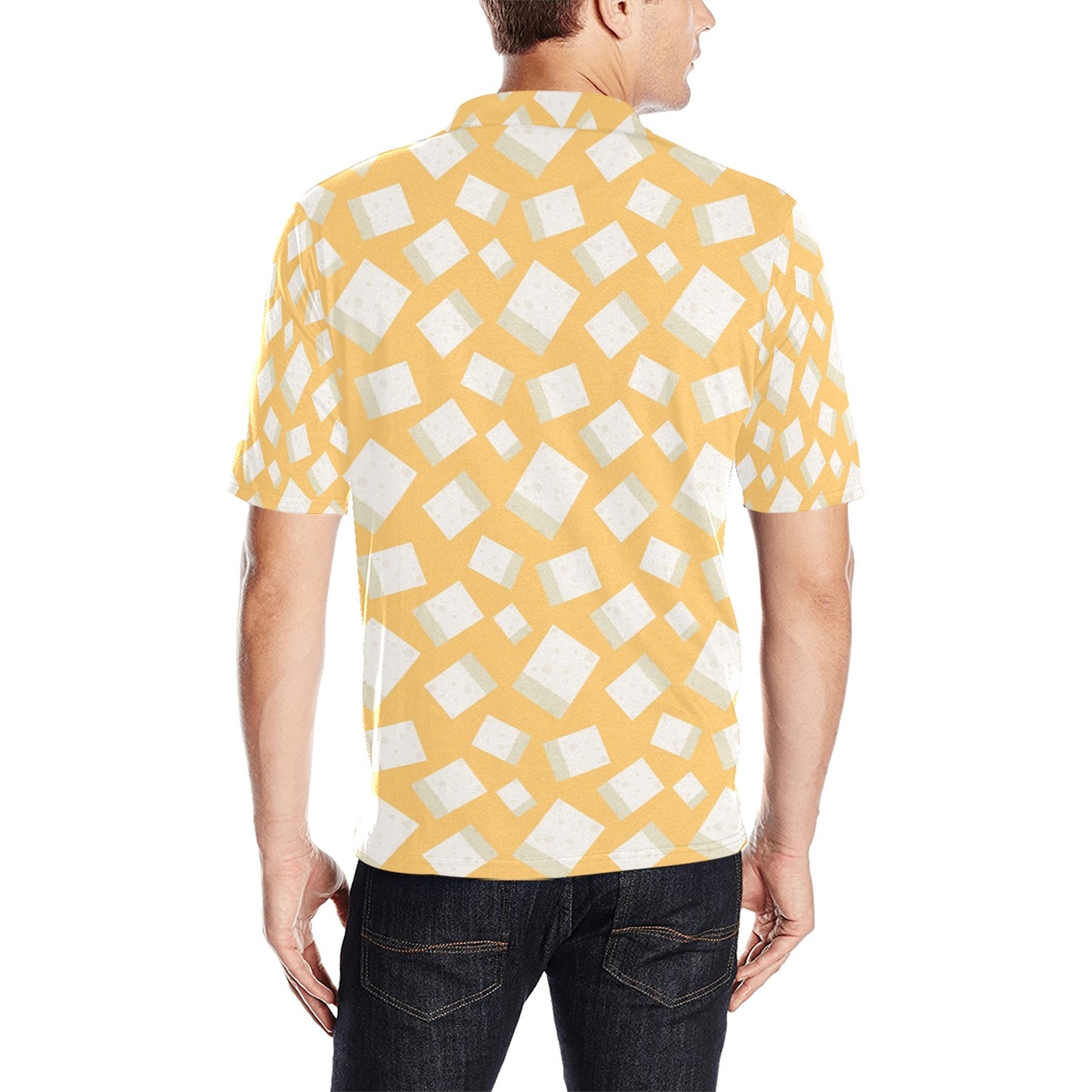 Tofu Print Design LKS302 Men Polo Shirt