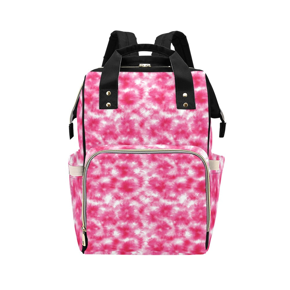 Tie Dye Pink Print Design LKS304 Diaper Bag Backpack