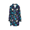 Sea Turtle Print Design LKS306 Women's Fleece Robe