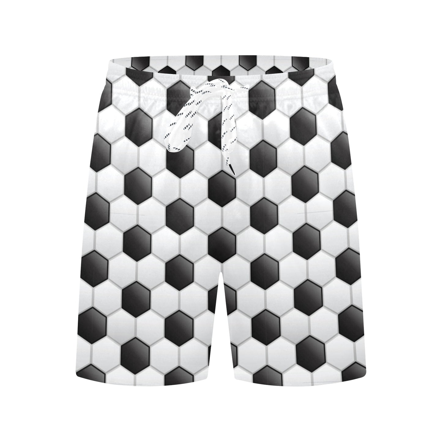 Soccer Ball Texture Print Pattern Men's Swim Trunks Beach Shorts