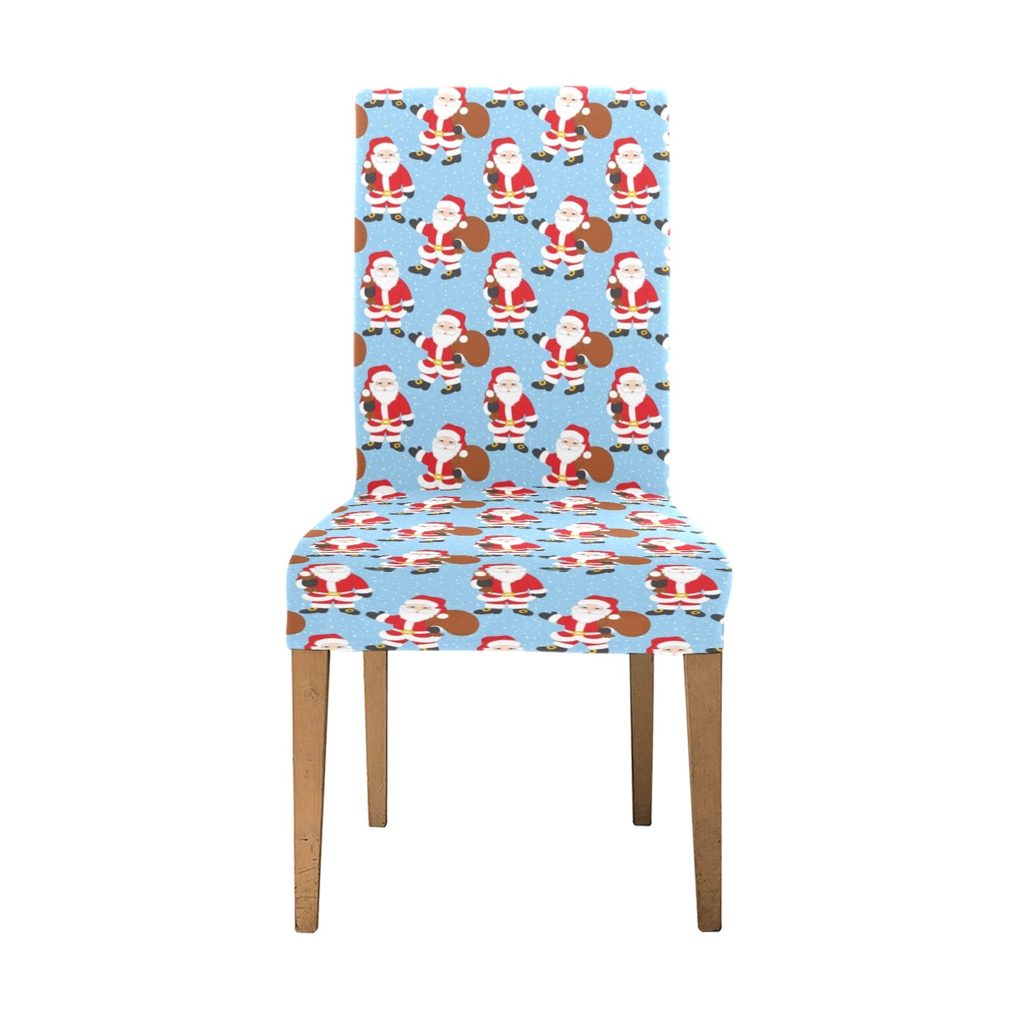 Santa Christmas Themed Print Design LKS305 Dining Chair Slipcover