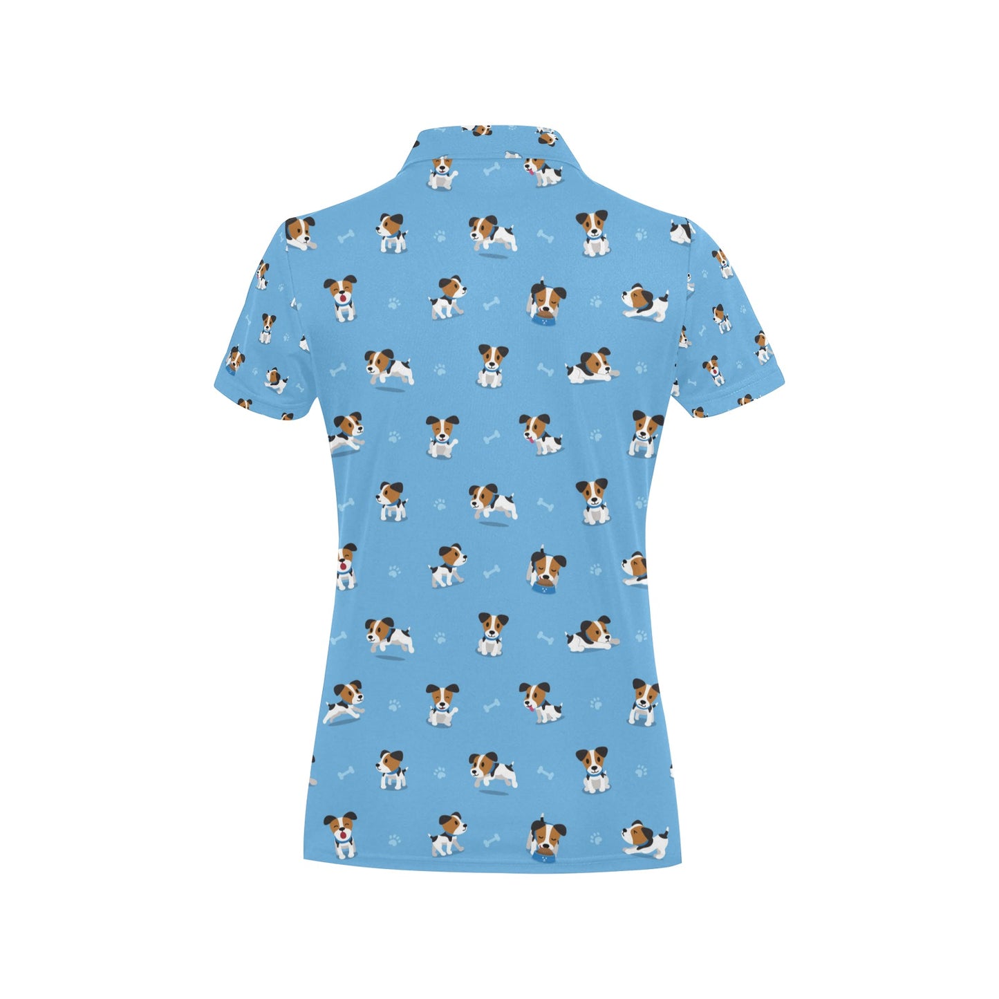 Russell Terriers Print Design LKS3010 Women's Polo Shirt
