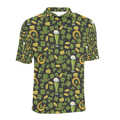 St Patricks Day Print Design LKS307 Men Polo Shirt
