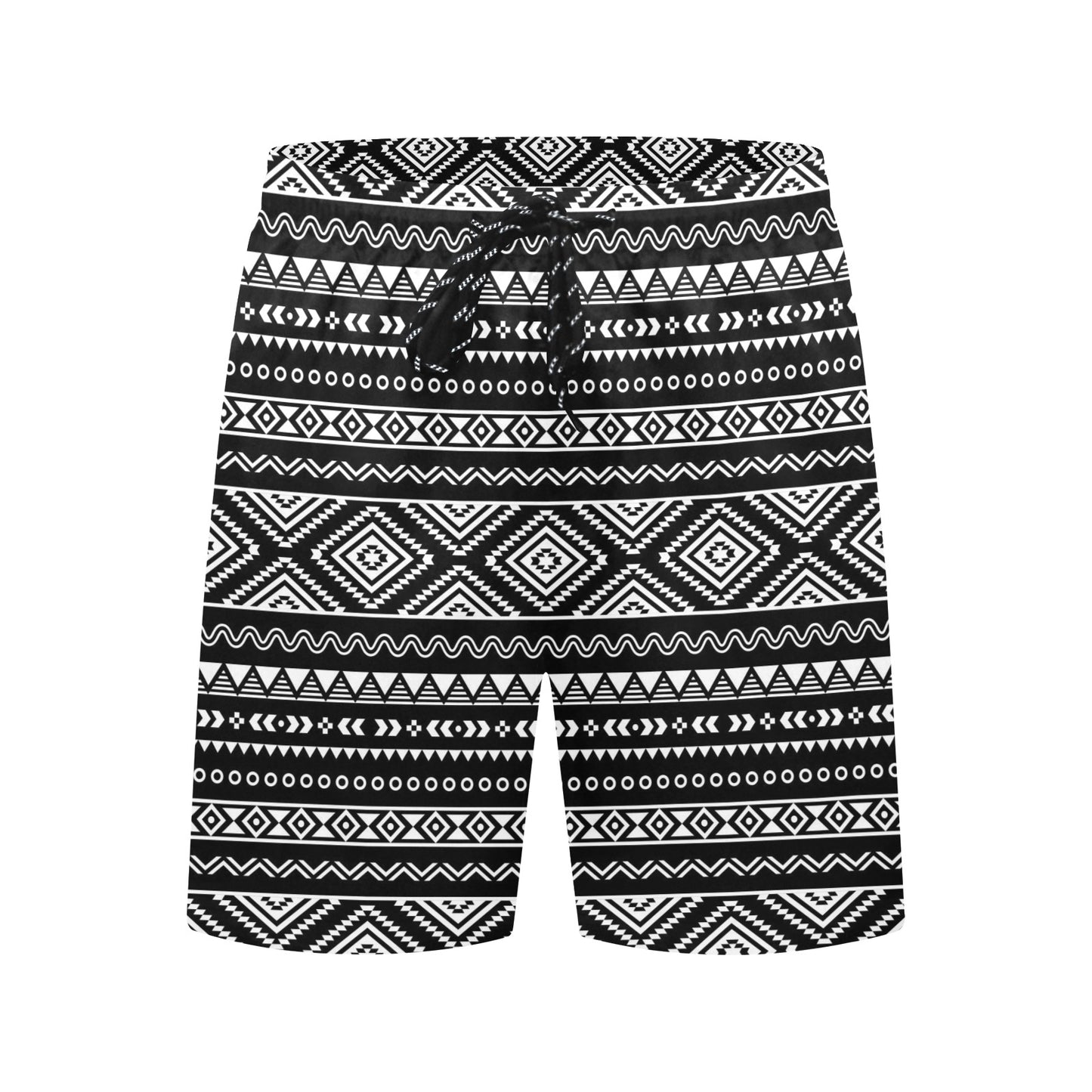 Tribal Pattern Print Design LKS301 Men's Swim Trunks Beach Shorts