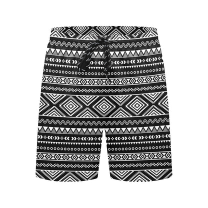 Tribal Pattern Print Design LKS301 Men's Swim Trunks Beach Shorts