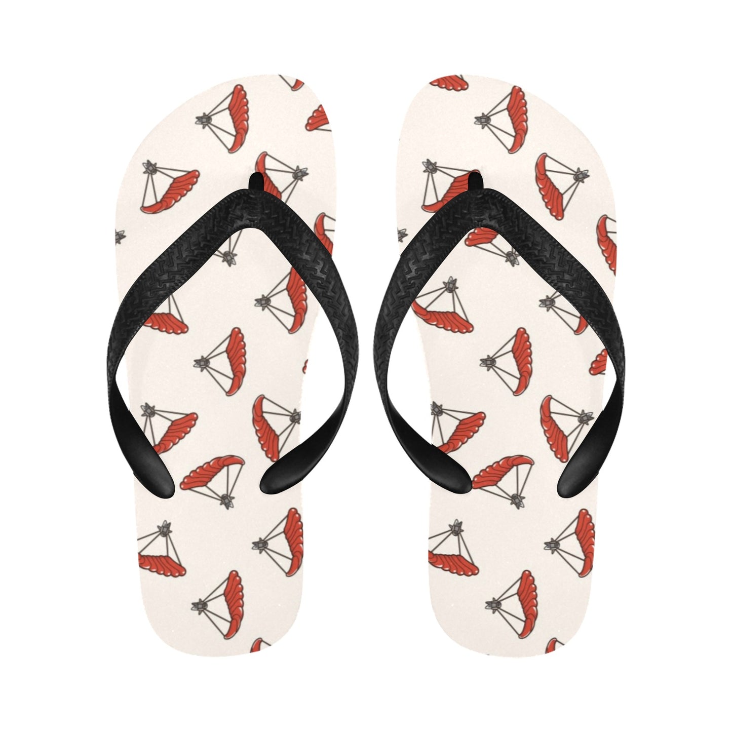 Skydiver Print Design LKS302 Flip Flops