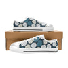 Seashell Print Design LKS3013 Women's White Low Top Shoes