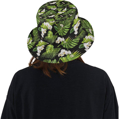 Tropical Flower Pattern Print Design TF026 Unisex Bucket Hat
