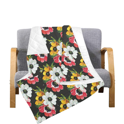 Anemone Pattern Print Design AM07 Premium Quilt