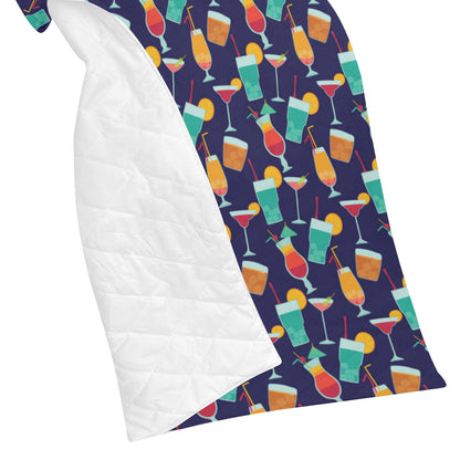 Cocktail Pattern Print Design 06 Premium Quilt