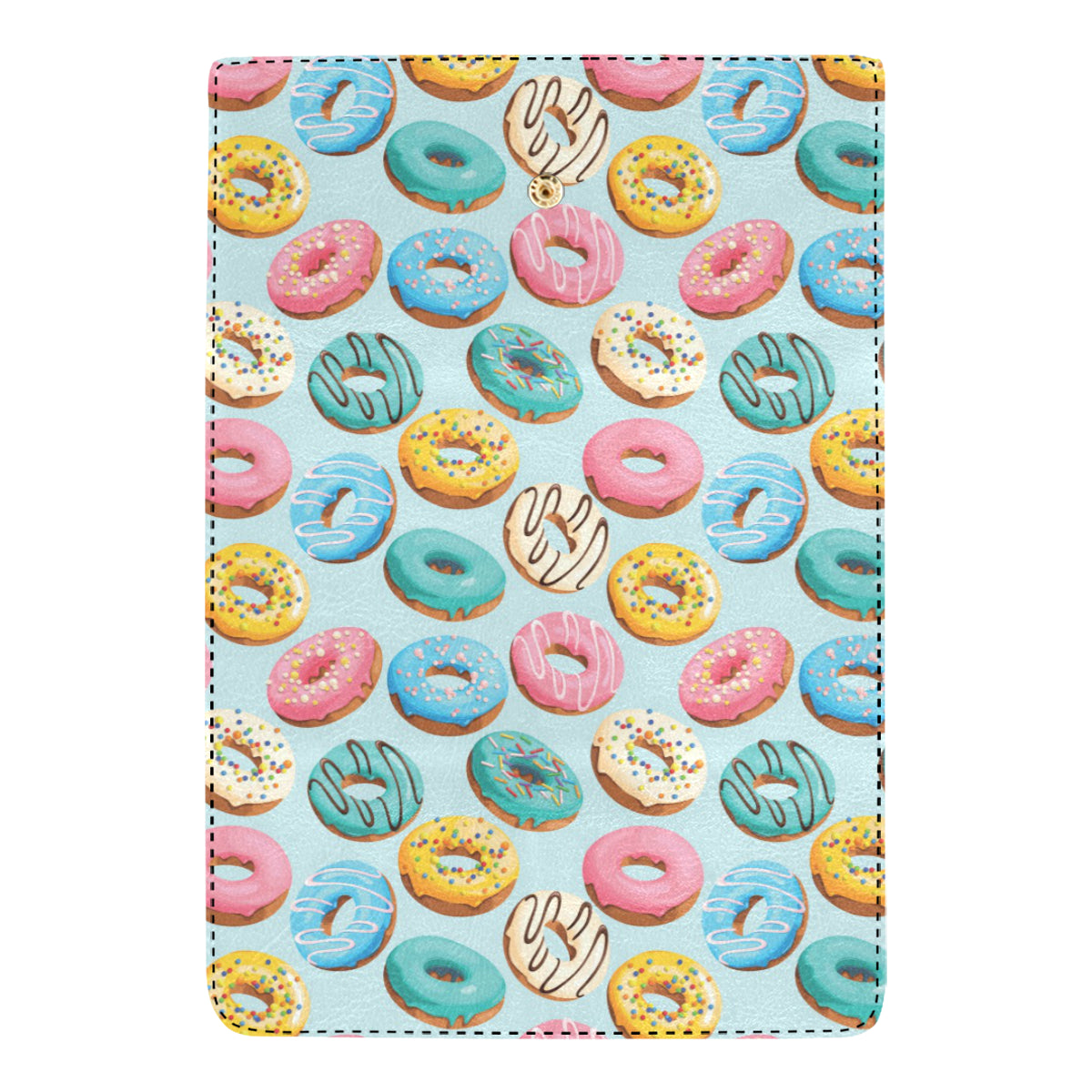 Donut Pattern Print Design DN05 Women's Trifold Wallet