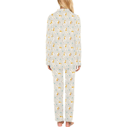 Russell Terriers Print Design LKS306 Women's Long Pajama Set