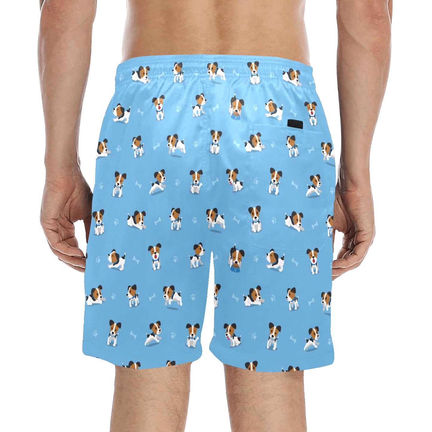 Russell Terriers Print Design LKS3010 Men's Swim Trunks Beach Shorts