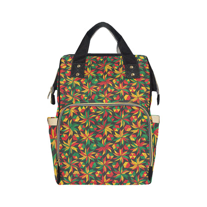 Rastafarian Pattern Print Design A03 Diaper Bag Backpack