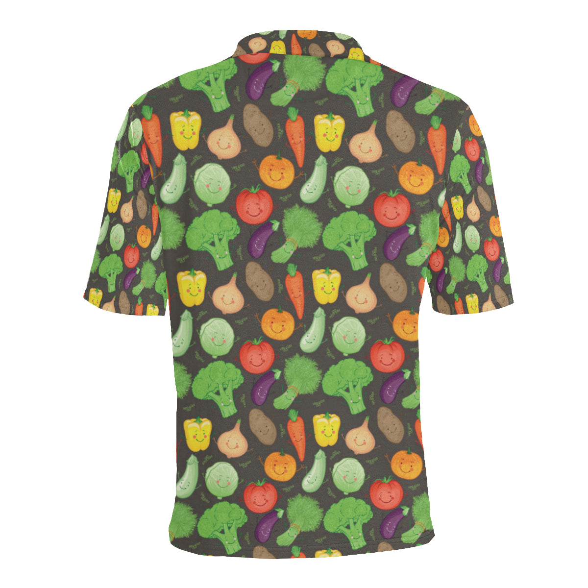 Vegan Funny Themed Design Print Men Polo Shirt