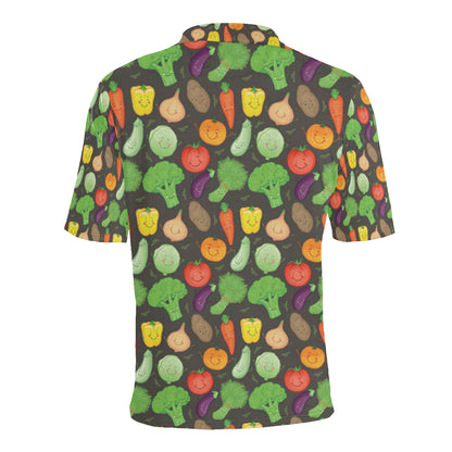 Vegan Funny Themed Design Print Men Polo Shirt