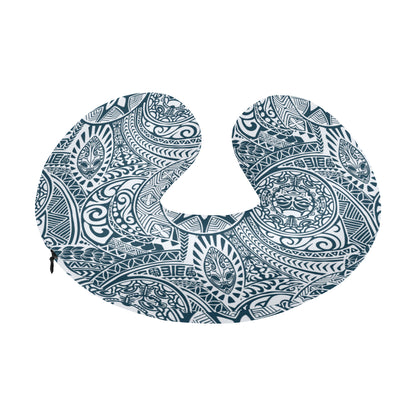 Polynesian Pattern Print Design A03 U-Shaped Travel Neck Pillow