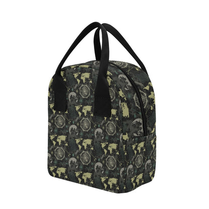 World Map Print Design LKS303 Insulated Lunch Bag