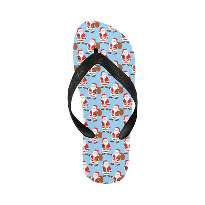 Santa Christmas Themed Print Design LKS305 Flip Flops