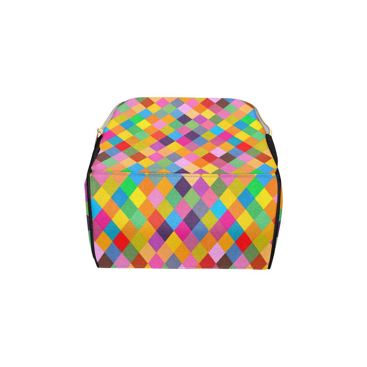 Harlequin Pattern Print Design 02 Diaper Bag Backpack