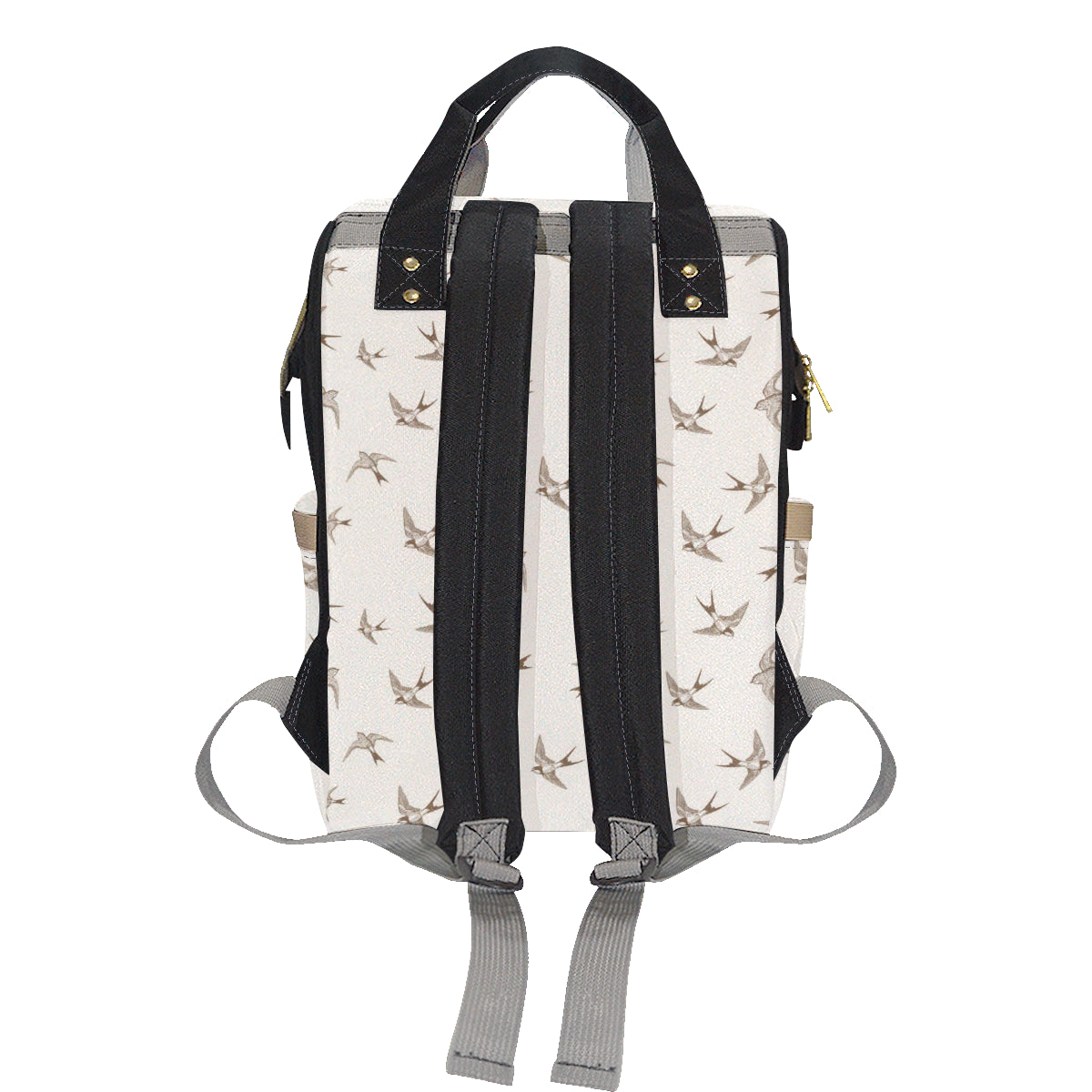 Swallow Bird Pattern Print Design 01 Diaper Bag Backpack