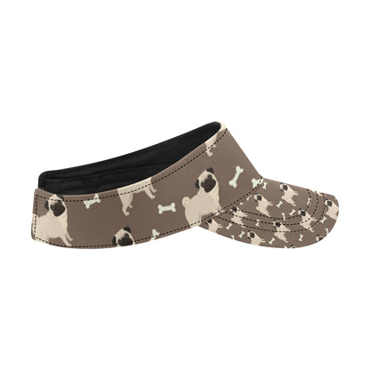 Pug Pattern Print Design A02 Unisex Sun Visor