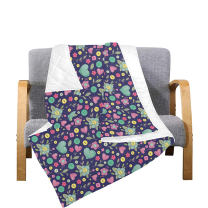 Crochet Pattern Print Design 02 Premium Quilt