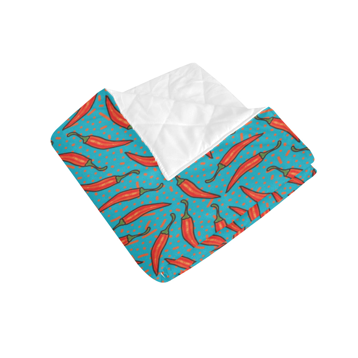Chilli Pepper Pattern Print Design 05 Premium Quilt