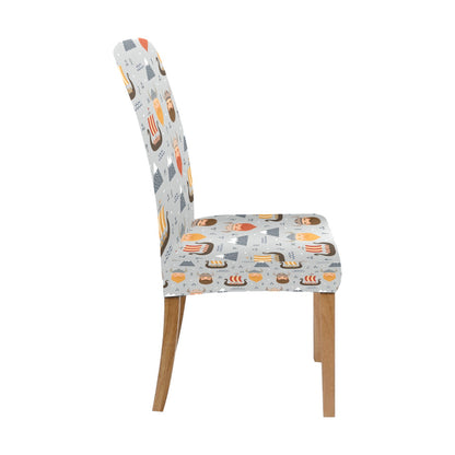 Vikings Print Design LKS307 Dining Chair Slipcover