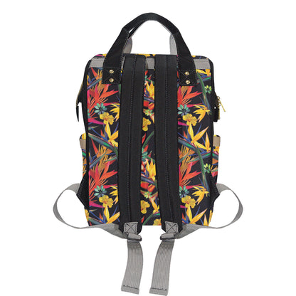 Bird Of Paradise Pattern Print Design BOP016 Diaper Bag Backpack