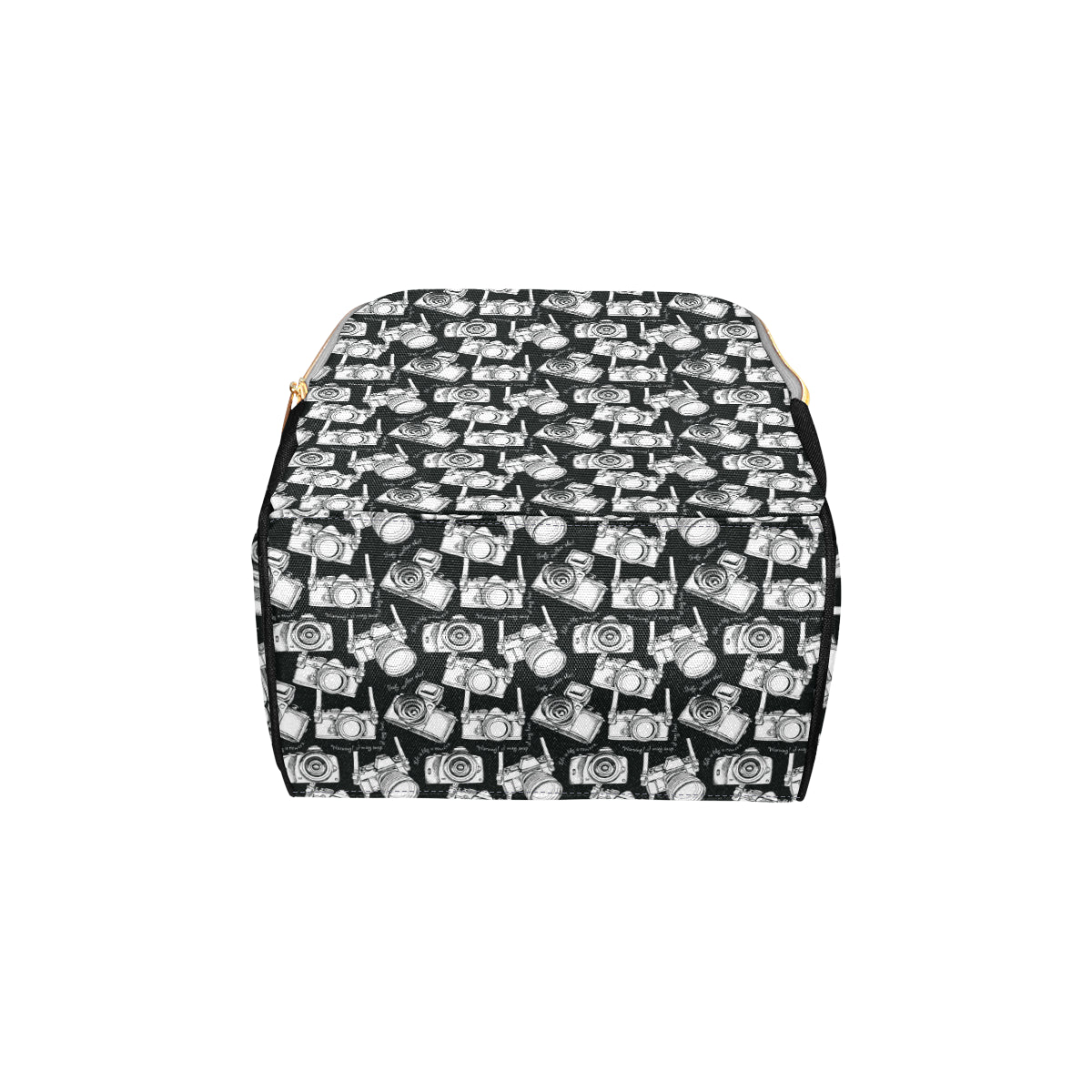 Camera Pattern Print Design 01 Diaper Bag Backpack