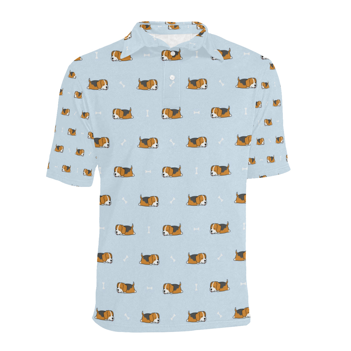 Beagle Pattern Print Design 06 Men Polo Shirt