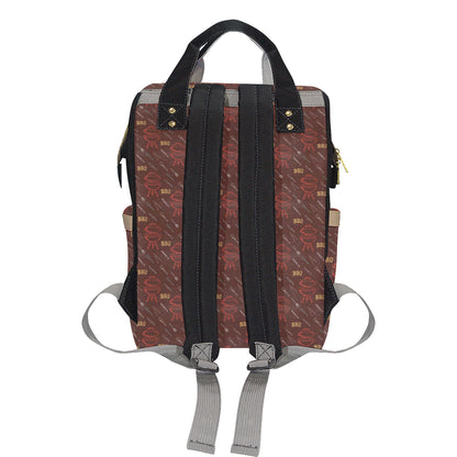 Barbecue Pattern Print Design 01 Diaper Bag Backpack