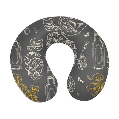 Hope Pattern Print Design 01 U-Shaped Travel Neck Pillow