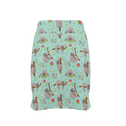 Sloth Print Design LKS305 17" Golf & Pickleball Skort with Pockets