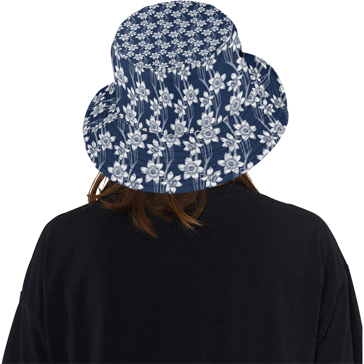 Daffodils Pattern Print Design DF09 Unisex Bucket Hat
