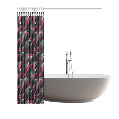Racing Style Pattern Print Design A04 Shower Curtain