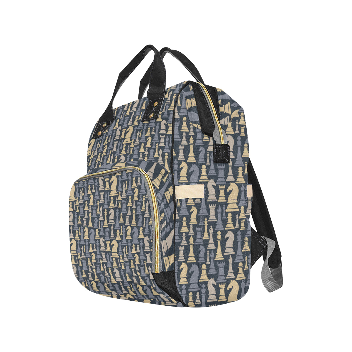 Chess Pattern Print Design 04 Diaper Bag Backpack