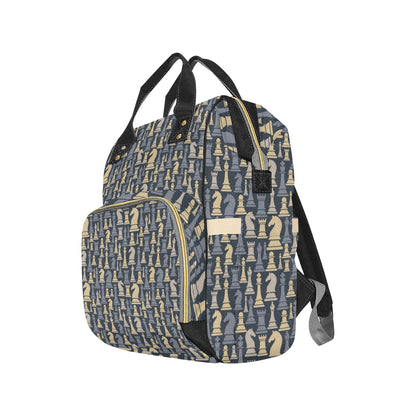 Chess Pattern Print Design 04 Diaper Bag Backpack