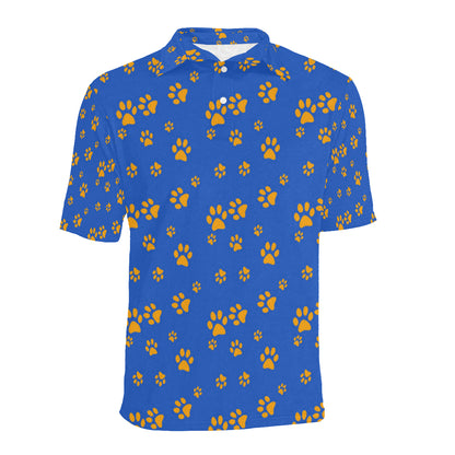 Paw Pattern Print Design A03 Men Polo Shirt