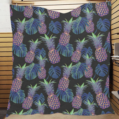 Pineapple Pattern Print Design PP04 Premium Quilt