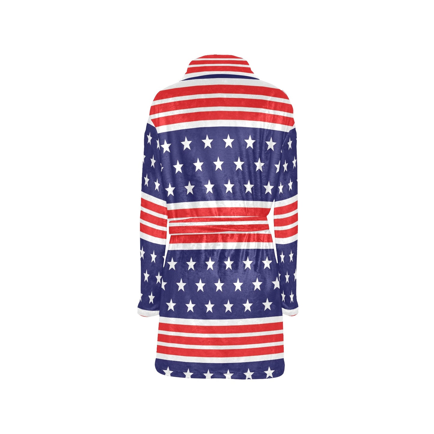 Patriotic Pattern Print Design A04 Women's Fleece Robe