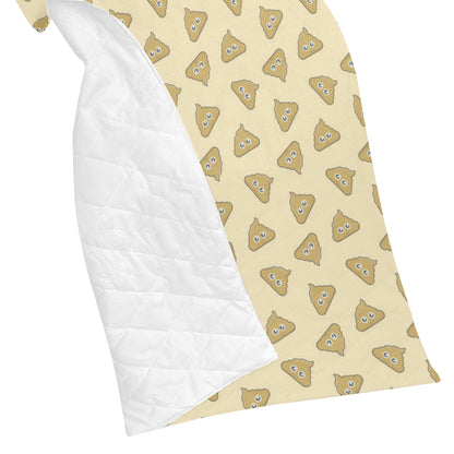 Poop Emoji Pattern Print Design A02 Premium Quilt