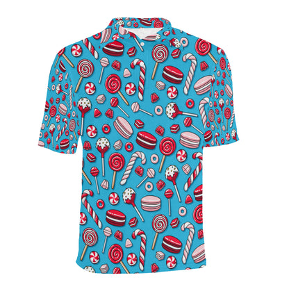 Candy Pattern Print Design 05 Men Polo Shirt