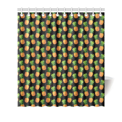 Pineapple Cute Print Design Pattern Shower Curtain