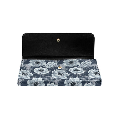 Anemone Pattern Print Design AM09 Women's Trifold Wallet