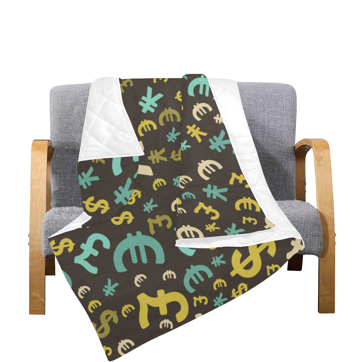 Money Pattern Print Design 01 Premium Quilt