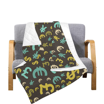 Money Pattern Print Design 01 Premium Quilt