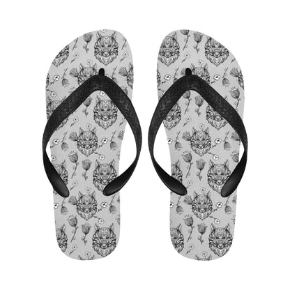 Tribal Pattern Print Design LKS306 Flip Flops